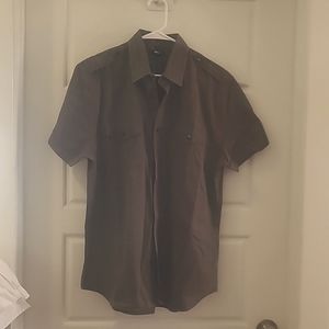 Express button up polo, L, grey